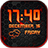 icon Black Weather and Clock Widget 2.4