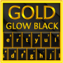 icon Gold Glow Black Keyboard Theme