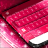 icon Pink Keyboard Fancy Theme 1.270.15.85