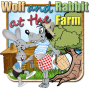 icon Wolf and Rabbit at the farm