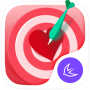 icon Valentine red heart theme для intex Aqua Lions X1+