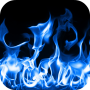 icon Blue Fire Live Wallpaper 3D