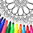 icon Mandala kleur bladsye 18.2.2