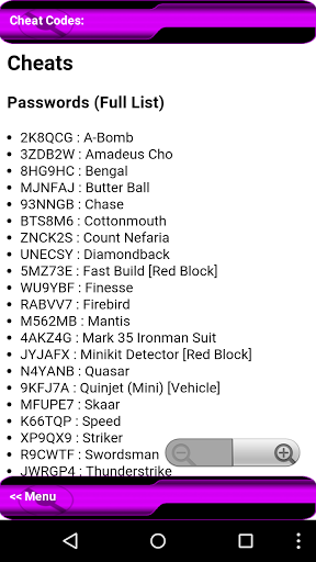 Note code