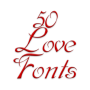 icon Love Fonts 50