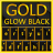 icon Gold Glow Black Keyboard Theme 1.0.2