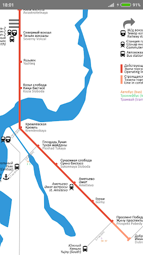 Схема метро казани действующая на карте города
