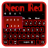 icon Neon Red Keyboard 10001003