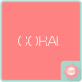 icon Colorful Talk - Coral 카카오톡 테마 для Samsung Galaxy Note 8