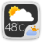 icon Widget Black Transparent Style GO Weather EX 1.3