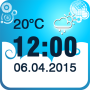 icon Weather Clock Widget для Samsung Galaxy Tab S 8.4(ST-705)